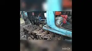 ДТ-75 замена трака, пальцев, испытания стартера, всё 👍👏😆
