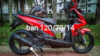beat pake ban gede 120/70/14