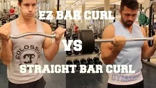 EZ Bar Curl vs Straight Bar Curl: Which One Should I Do?