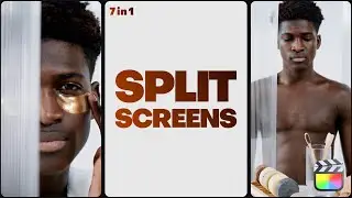3 Split Screen Multiscreen Transitions | Final Cut Pro Template Tutorial