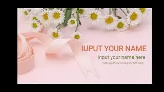 Pink flower for holiday. PowerPoint Preview