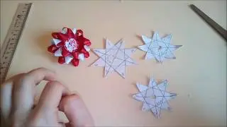 Как сделать шаблон для бантика Звездочка