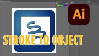 How to Convert a Stroke Path into an Object in Adobe Illustrator 