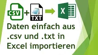 Easily import data from .txt and .csv files into Excel.