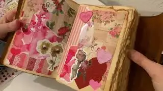 ASMR Valentine’s Day scrapbook 🎀🫶🏼💕🩰