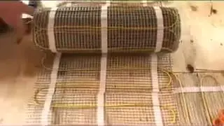 Floor heating system Momento Mat - Installation on plywood