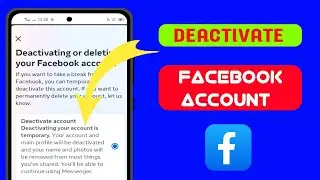 How to  deactivate Facebook account 2024||Deactivate Facebook