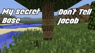 I made a secret base! NO JACOBS ALLOWED! | Minecraft Lets play ep 4