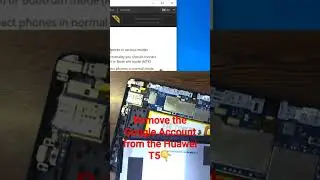 Remove Google account from Huawei T5.