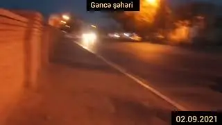 Gəncə şəhərində güclü külək (02.02.2021)