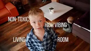 our non-toxic, high vibing living room | EMF Protection | Non-Toxic Furniture | Houseplants