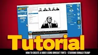 How To Create Video Using Donald Trump Dingbat Font | Easy Video Lab Tutorial