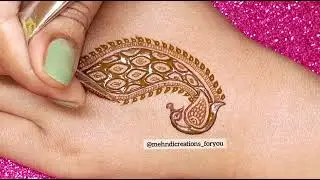 Peacock mehndi design for back hand | latest Peacock mehndi design | Mehndi creations