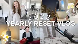 2023 RESET VLOG: creating vision board, cleaning & organize with me, getting my life together!