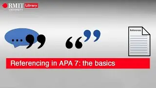 Referencing in APA 7th edition: the basics