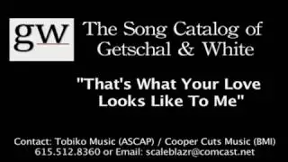 That's What Your Love Looks Like To Me lyric video (full demo)