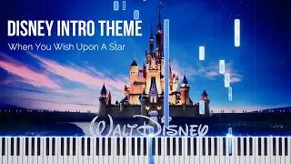 Disney Intro Theme (When You Wish Upon A Star) | Piano Tutorial [Medium]