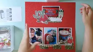#30dscbl15 Day 26 Process Video | "The Joy of Baking" | Simple Stories Holly Days Scrapbook Layout