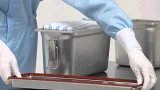 Тележка для уборки чистых помещений из нержавеющей стали Clino CR4 EM-GMP