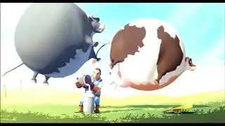 Uçan inekler çizgi filmi | Komik çiftlik hayvanları | Animasyon Filmi | Cartoon 4 Kids