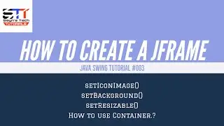JFrame Image, Background, Resizable | Java Swing Tutorial 