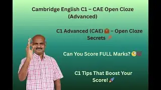 CAE Grammar & vocabulary- English Speaking - Cambridge English -open cloze - 