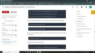 Google Cloud Pub/Sub: Qwik Start - Command Line | Qwiklabs [GSP095]