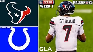 Texans vs. Colts | Week 1 Simulation | Madden 25 Gameplay