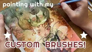 ★Custom brush set UNBOXING & DEMO! Chris Hong Art x Craftamo 7-piece brush set launch!★
