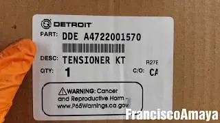 Freightliner cascadia DD13 DD15 DD16 belt tensioner upgrade new style and different hardware