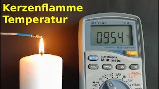 How hot burns  a candle? - measuring the temperature of a candle flame