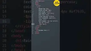 Rainbow Effect Text Using HTML & CSS #shorts #shortsfeed  #amittutorial #htmlwebsite