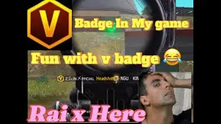 Free Fire funny moments 😂 |V Badge in my game 😱 |Fun with V badge squad 😂