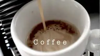 Pouring coffee