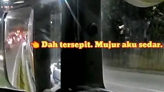 PENUNGGANG MOTOSIKAL. JANGAN BUAT MACAM NI MASA TRELER U TURN.
