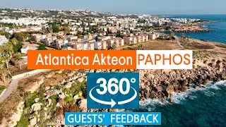 Atlantica Akteon Paphos: VR 360° Drone Review Based on TripAdvisor. Cyprus