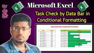 Task Check by data bar with Conditional Formatting in Excel || MS Excel Hindi Tutorial