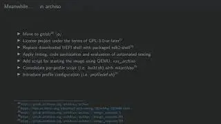 Arch Conf 2020 - Archiso - creating an installation medium