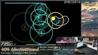 osu! liveplay | Imai Asami - Hoshikuzu no Ring [Sorrow] EZDT FC