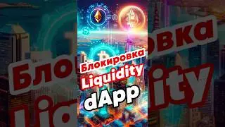 Как заблокировать ликвидность токена используя dApp. 