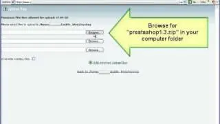 PrestaShop installation part 1 - Uploading PrestaShop to web server
