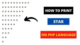 How to Print Star Pattern On PHP Language In Hindi #1 | by practical program