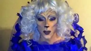 blue drag cat  make - up