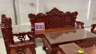 Bộ Bàn Ghế Louis Hoàng Gia Gỗ Hương Đá, 43tr ,Lh: Đồ Gỗ Thảo Duy 09333 666 89