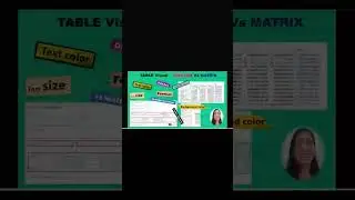 POWER BI VISUALS - TABLE & MATRIX 