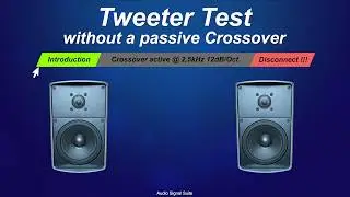 TWEETER Soundcheck with active Highpass (Speaker test)