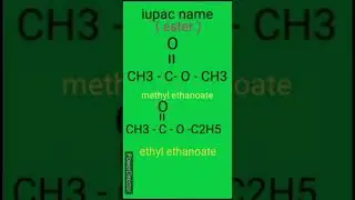 iupac name of ester