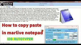 Marlive notepad / Notepad Editor  2020- copy paste through Autotyper .EIN - Data entry jobs in India