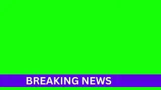 BREAKING NEWS Running TEXTS | Green Screen