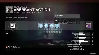What To Do When Crafting The Aberrant Action Sidearm in Destiny 2!